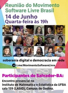 Reunião Movimento Software Livre 14 junho