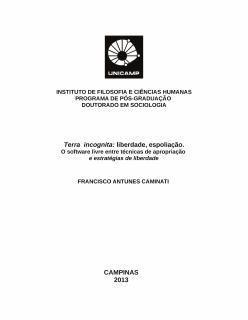 Terra Incognita: liberdade, espoliação.