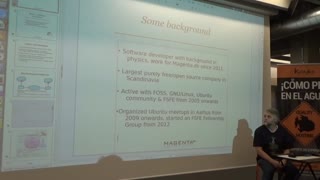 Falando de Baobáxia em Barcelona Free Software